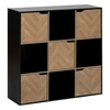 Półka Mix`n Door Chevrons z 9             przegródkami naturalna/czarna